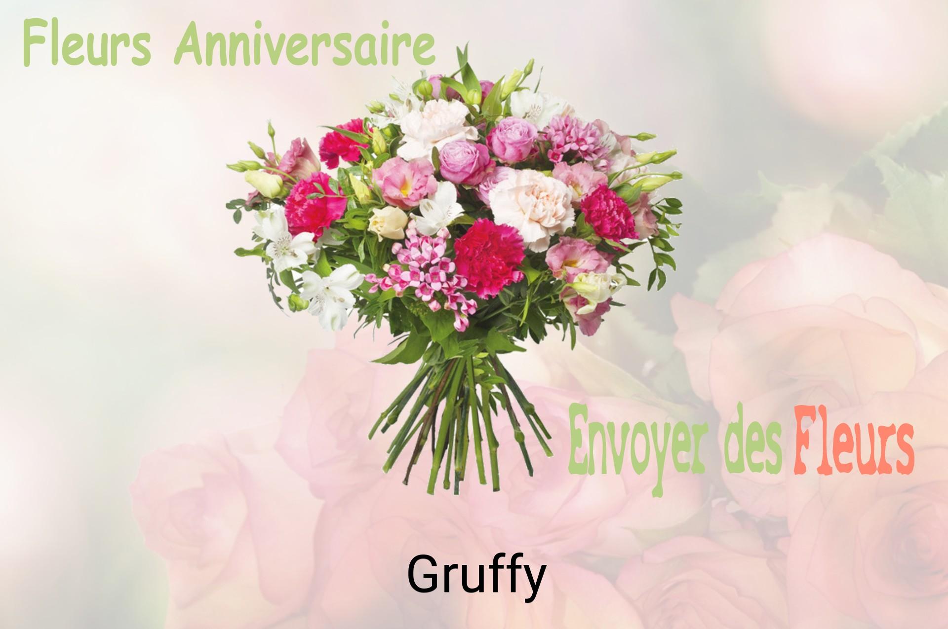 Bouquet de fleurs d’anniversaire livré à Gruffy